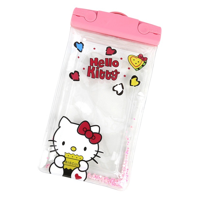 Manufacturer Wholesale Quicksand Airbag Mobile Phone Waterproof Bag Cartoon Cute Waterproof Case Sealed Touch Screen Diving Protective Cover