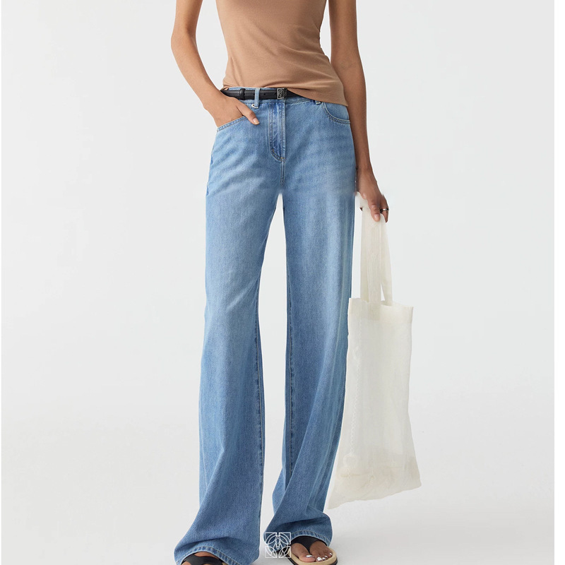 Uni Highly Recommends Fashionable, Cool, and Lightweight Lyocell Cotton Breathable Casual Straight Loose Jeans