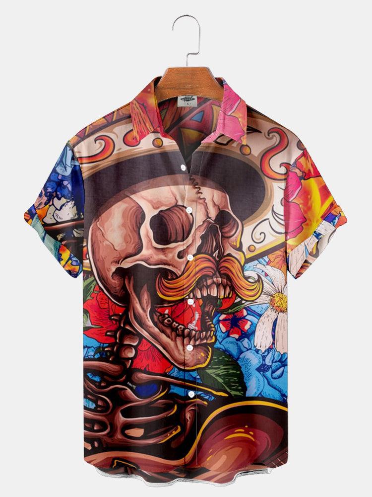 Camisas 3D para hombres transfronterizos Estación independiente Serie caliente Impresión digital 3D Camisas hawaianas Fabricante de origen masculino