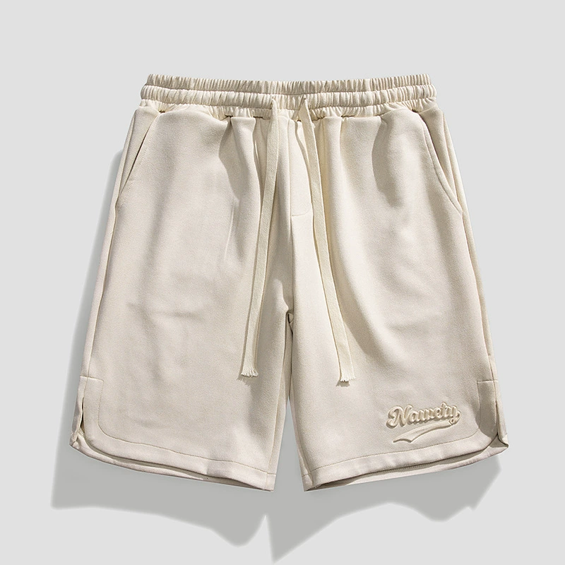 Замшевые шорты для мальчиков прилив тренда летом свободные дикие спортивные штаны мужские повседневные прямые брюки