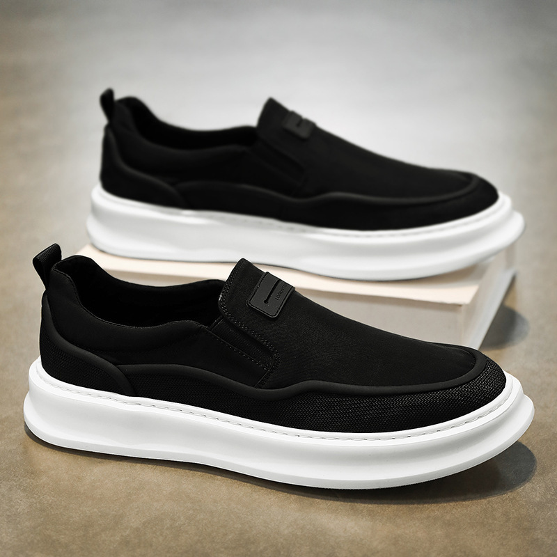 2025 Spring and Summer New Fashion Stylish Trendy Wear-Resistant Ultra-Light Low-Top Breathable Korean-Style Slip-On Cloth Shoes