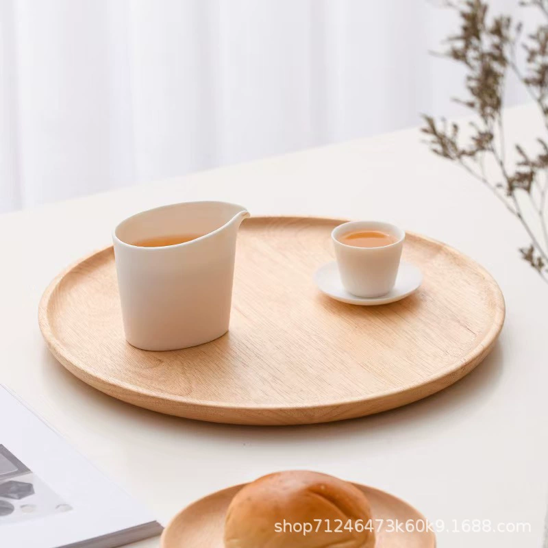 Современный минималистский деревянный диск отель поднос для хранения сухофруктов