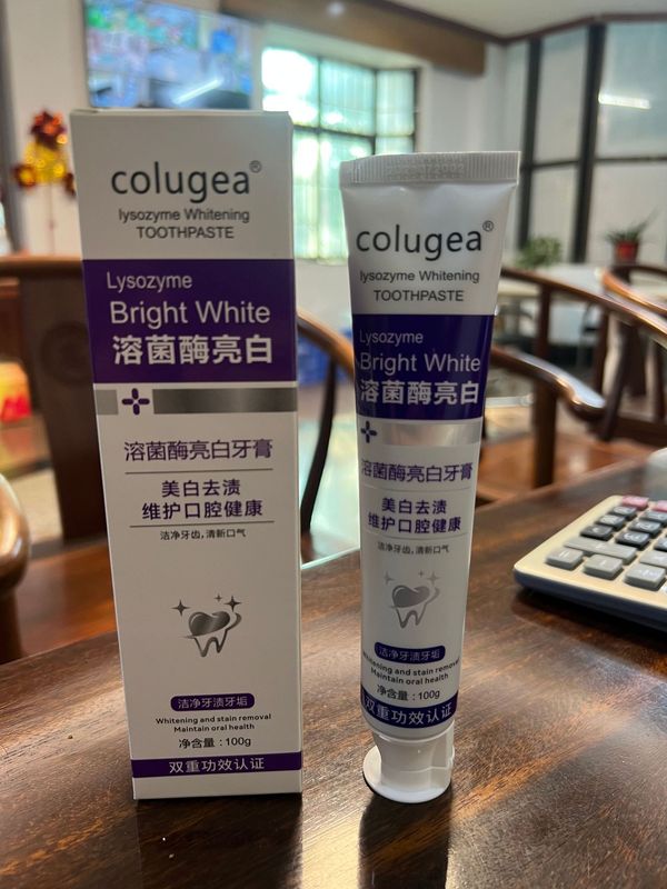 溶菌酶牙膏色修美白去牙黄去口臭清新口气烟渍牙渍益生菌小苏打|undefined