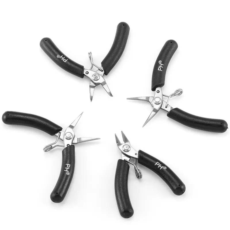 手工diy弹簧钳子迷你尖嘴钳饰品钳斜口钳小钳子珠宝钳子X11