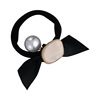 Hairgrip from pearl with bow, hair rope, fashionable case, 2023 collection, simple and elegant design