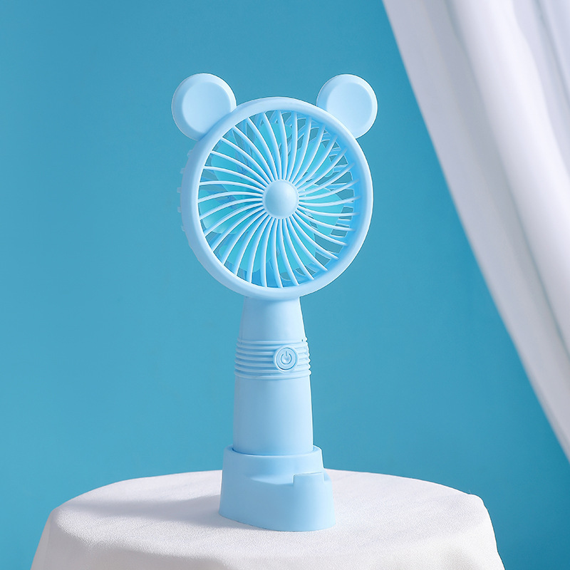 Ventilador portátil portátil USB de carga de escritorio adorable mini ventilador para niños estudiantes de mano ventilador silencioso