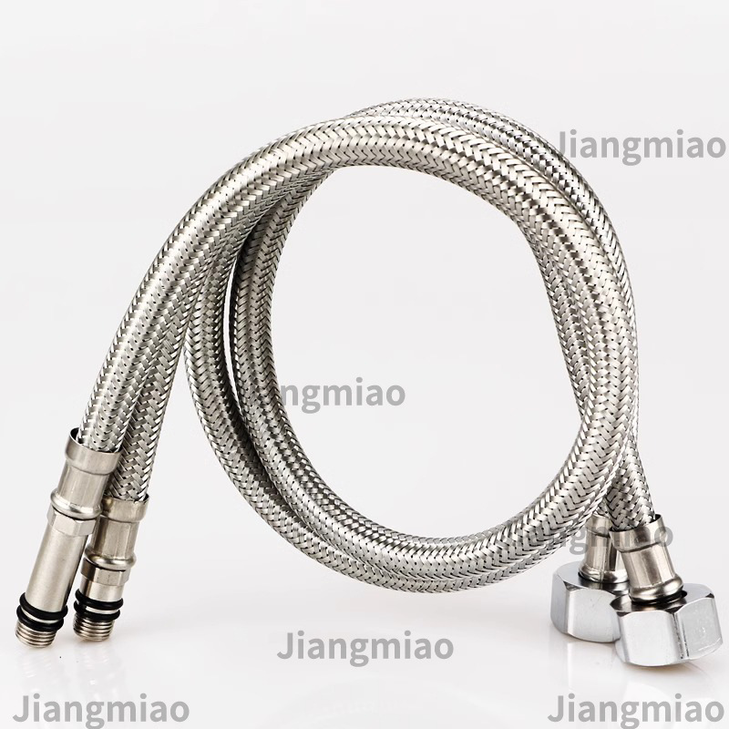 Manguera de entrada de agua, tubo de acero inoxidable trenzado, lavabo, grifo, inodoro, tubo de entrada de agua, manguera de trenzado de metal, tubo de entrada de agua caliente y fría