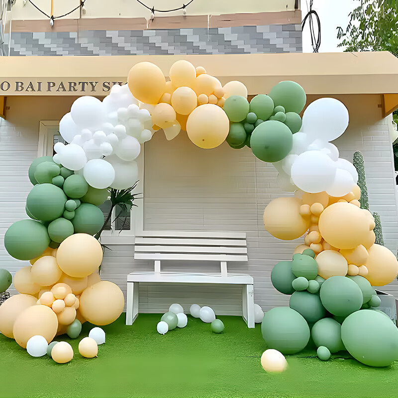 Celebridad en línea nuevo arco de globo set de decoración de atmósfera de apertura escena de diseño de aniversario de cumpleaños