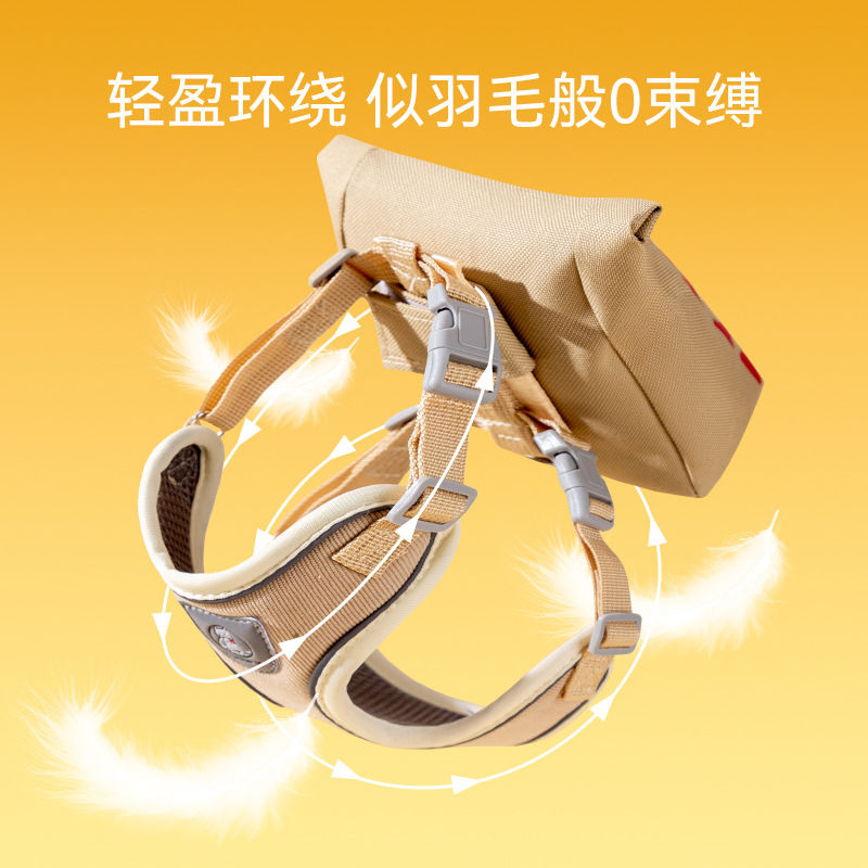 Correa de perro pequeño perro Chaleco de peluche correa de pecho Cadena de perro gato anti-rotura Correa de perro
