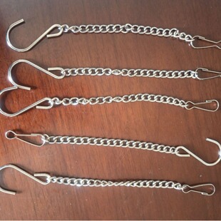 Pet door fixed protection chain iron garden bird cage flower pot hanging chain large dog cage door lock fixed chain