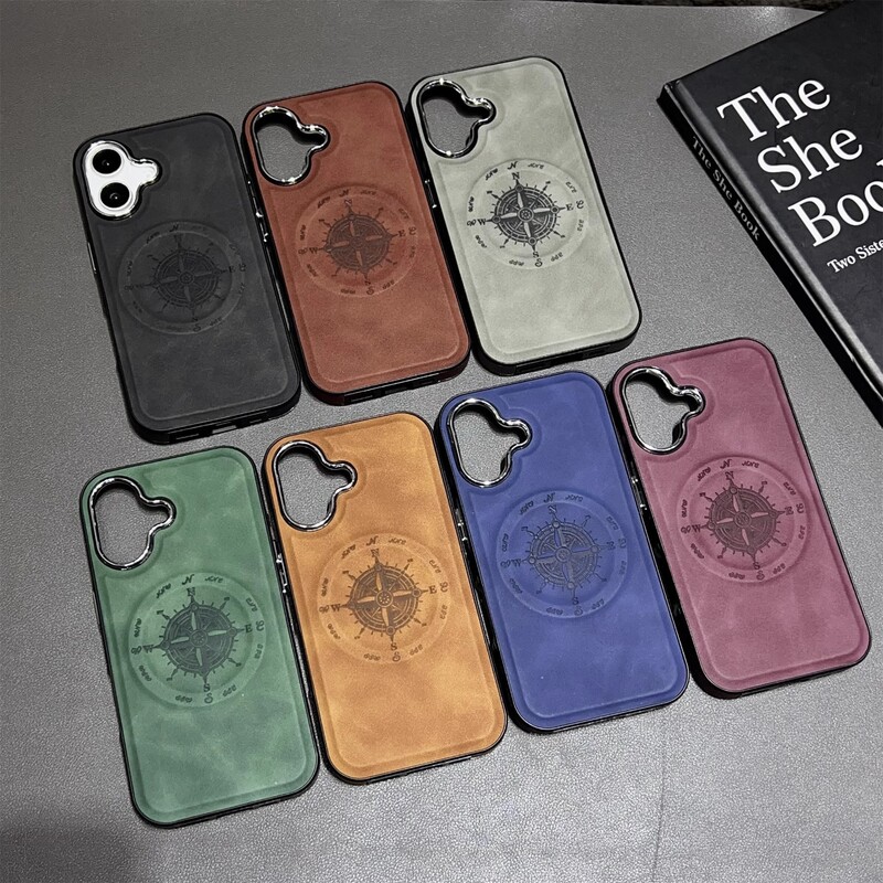 Suitable for iPhone 17 Lambskin Leather Magnetic Phone Case with Skin-Like Feel, Apple 16 Promax Full-Cover Leather Case Suitable for iPhone 17 Lambskin Leather Magnetic Phone Case with Skin-Like Feel, Apple 16 Promax Full-Cover Leather Case