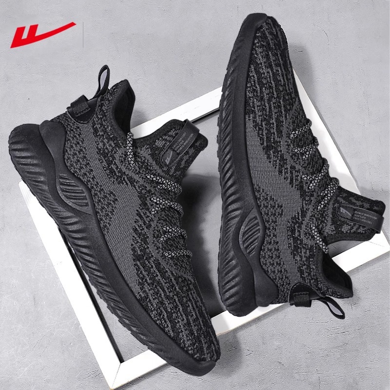 Warrior, (Wholesale), low solid color sneakers with shoelaces for leisure, breathable shoes, universal comfortable footwear, made with flyknit technology