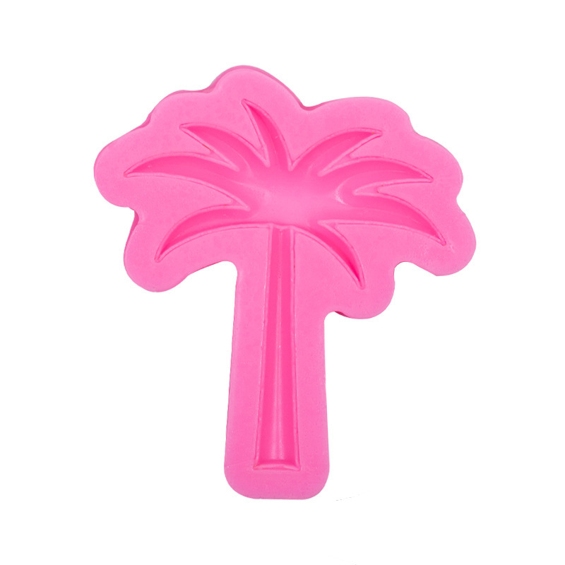 Nueva hornear Coco árbol modelado molde de silicona DIY fondant cake chocolate decoración del borde arcilla epoxi