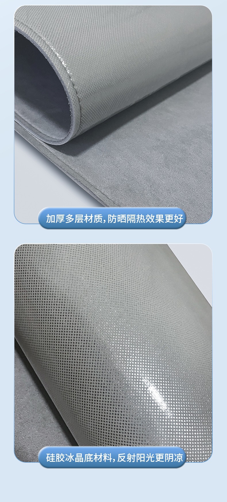 Suitable for Tesla's New Version Model Y/3 Ice Crystal Curtain Suede Electrostatic Silicone Adsorption Sunroof Sunshade