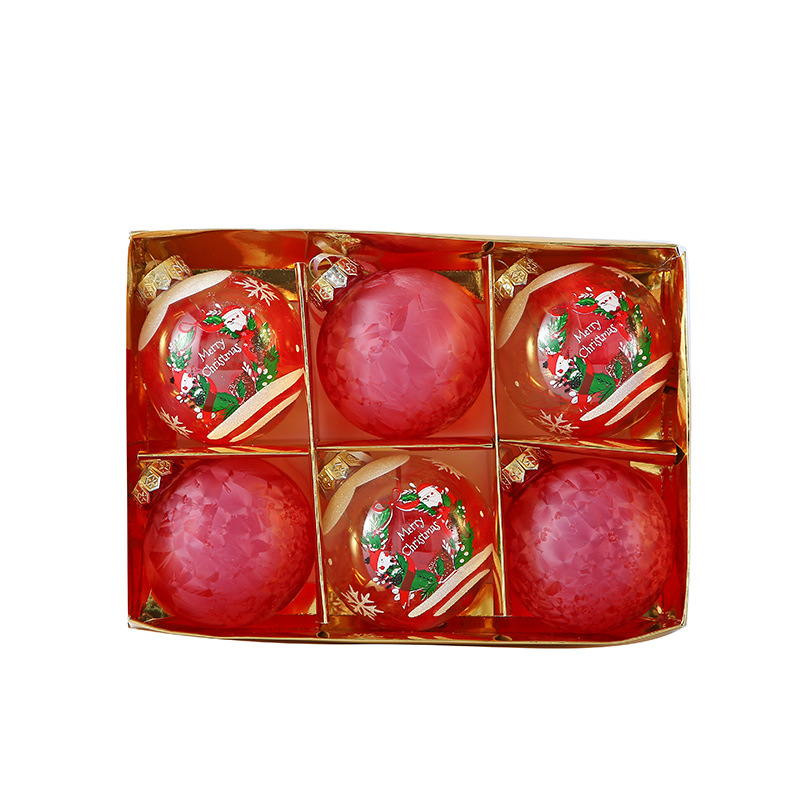 Venta caliente transfronteriza Bola de Navidad al por mayor Decoración de árbol de Navidad Bola de regalo de diseño exquisito