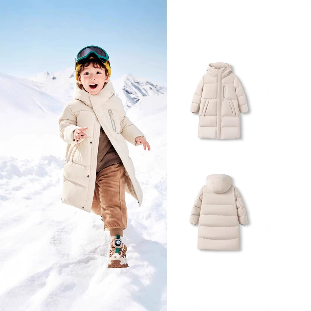 Children's winter down jacket, family style