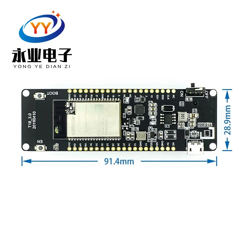 Плата разработки TTGO T-Energy T18 с Wi‑Fi и Bluetooth, поддержка аккумулятора 18650, ESP32 Wrover