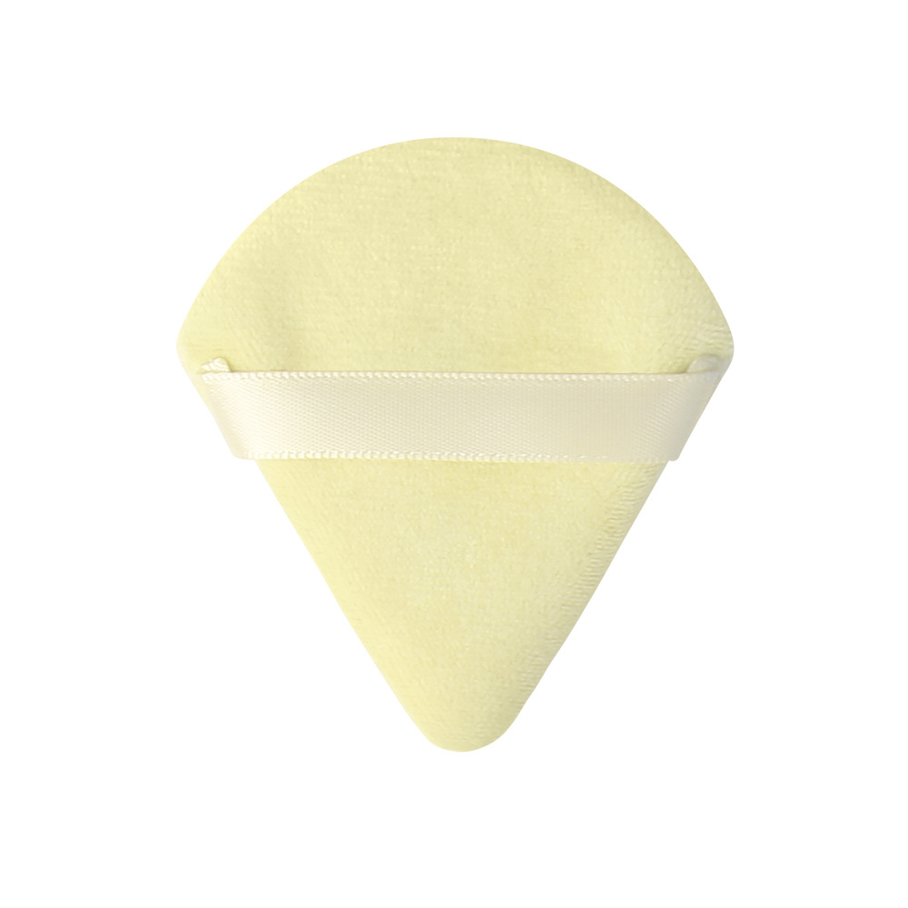 Cotton Material Solid Color Pattern Basic Solid Color Cotton Makeup Puff 1 Piece