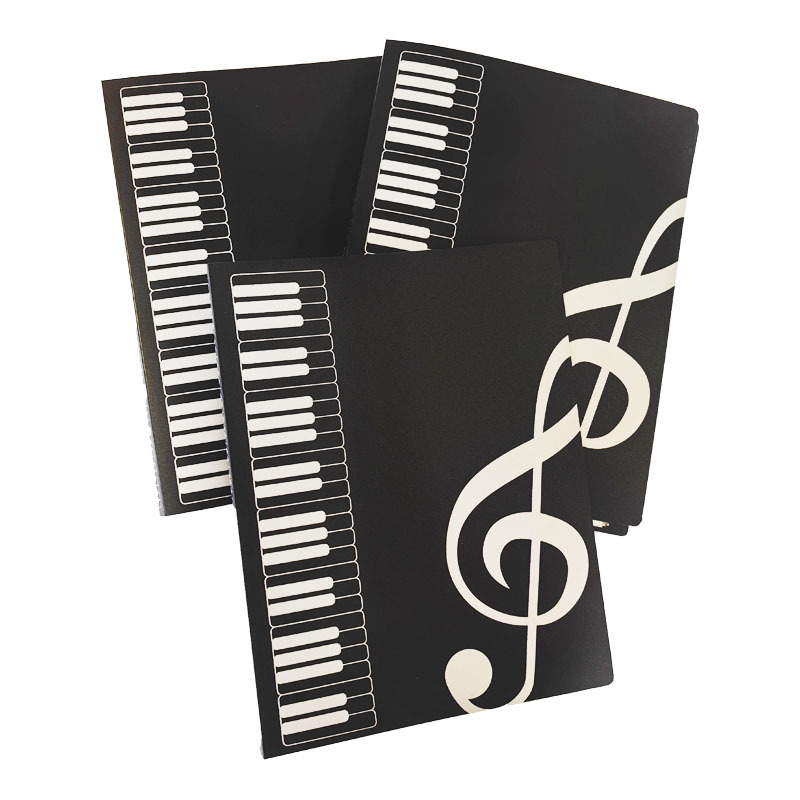 Guitarra 40 páginas A4 carpeta de partituras de música carpeta de partituras de cinco líneas de piano sublibro de instrumentos electrónicos