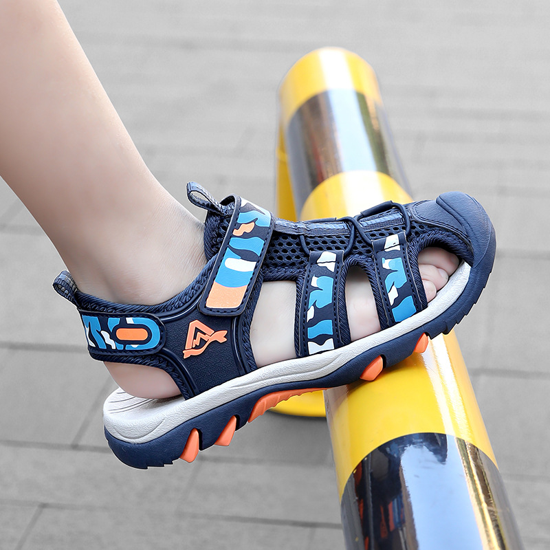 Zapatos de playa para niños, sandalias, estilo de verano, sandalias de Baotou transpirables y resistentes al desgaste, fondo suave para niños, antideslizante, venta al por mayor transfronteriza al por mayor