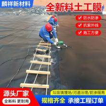 1.5mm城建土工膜沼气池顶膜蓄水池储油罐防渗高密度聚乙烯土工膜