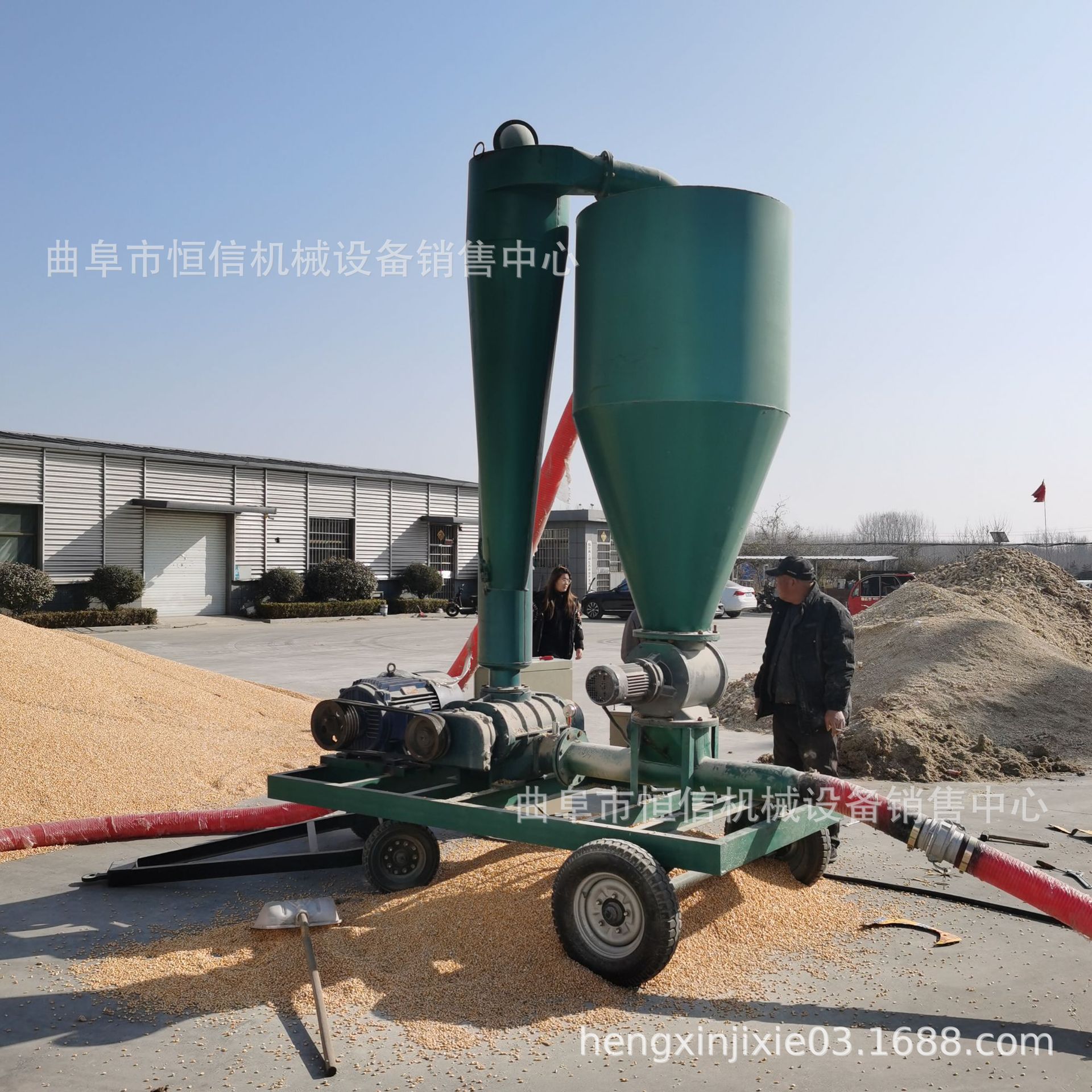 2021新型大豆气力吸粮机厂家zcjb 真空吸送一体气力吸粮机 生产