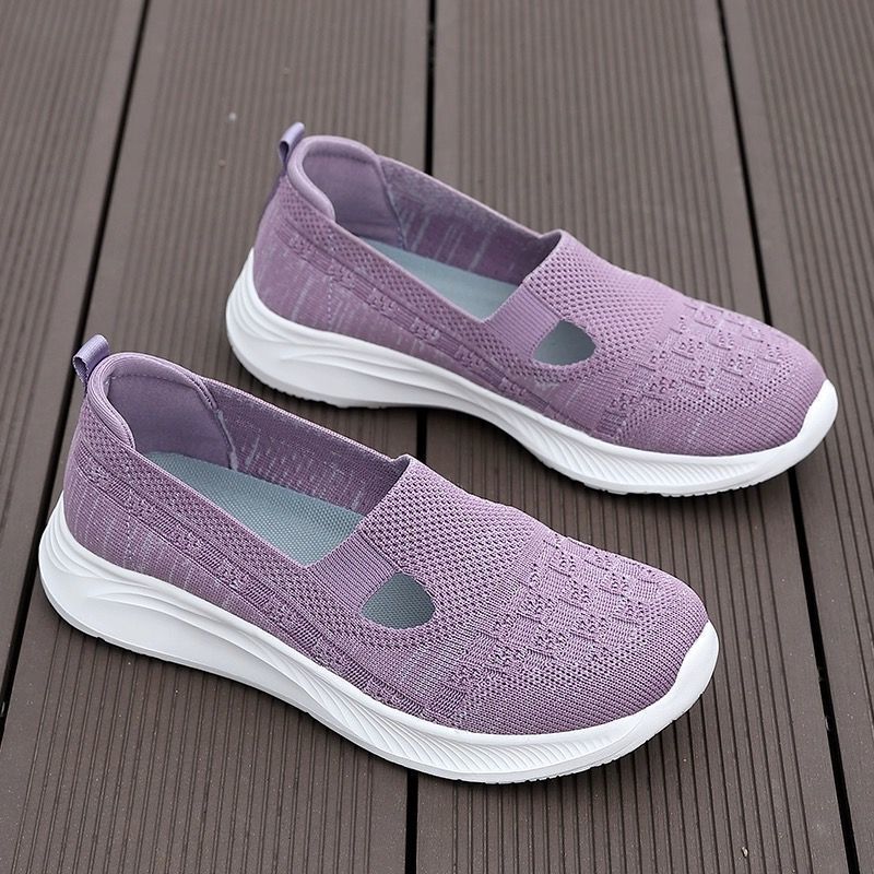 New Chinese Style Summer Wide-Toe Shoes for the Elderly, Mother's Shoes, Wide Feet, Big Foot Bones, Breathable and Comfortable Middle-Aged and Elderly Sports Shoes for Women