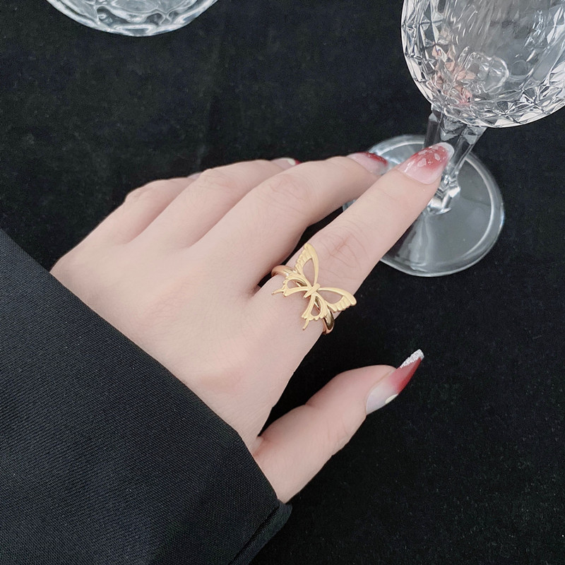 INS Style Butterfly Titanium Steel Polishing Rings 1 Piece