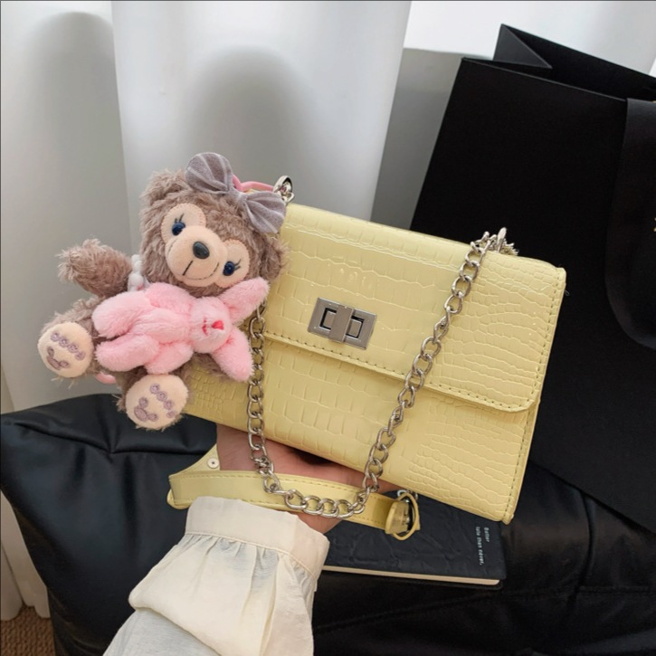 Bolsa de cadena de moda transfronteriza de cocodrilo 2026 nueva moda multifuncional bolso cuadrado de lujo extranjero bolso de hombro ligero
