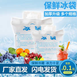 注水冰袋批发200ml400ml保鲜冰包食品海鲜水果冷藏快递外卖箱冰包