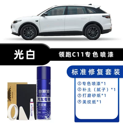 Leapmotor C11 Self-Painting Touch-Up Pen in Walford Green, Galaxy Silver, and Sky Gray White Car Paint Scratch Repair Tool (Avtomobil boya qələmləri) - color-classification-light-white-standard-repair-send-soil-simple-tools