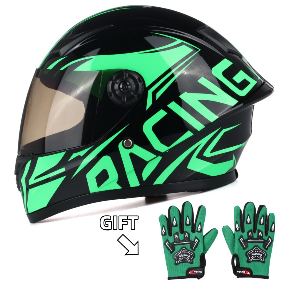 Black green force + gloves