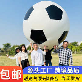 趣味运动道具充气大足球幼儿园儿童亲子户外游戏活动器材沙滩球