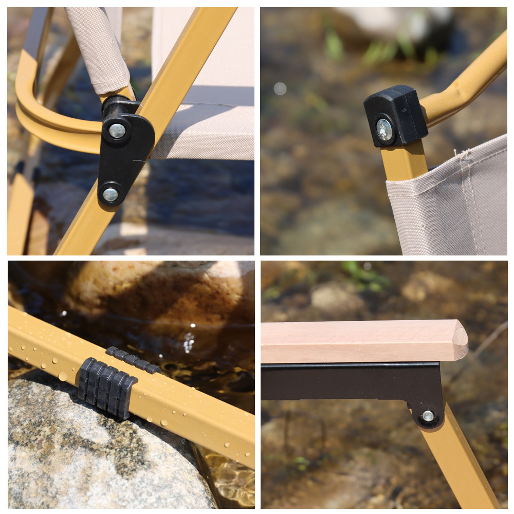 Silla Rudackmet silla plegable al aire libre mesa de camping de picnic pescar silla portátil con respaldo