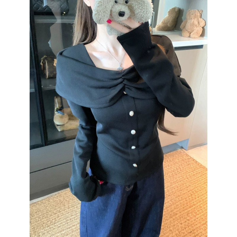 Длинный рукав флисовый топ (женский), plus size, вестерн-стиль, тренд сезона