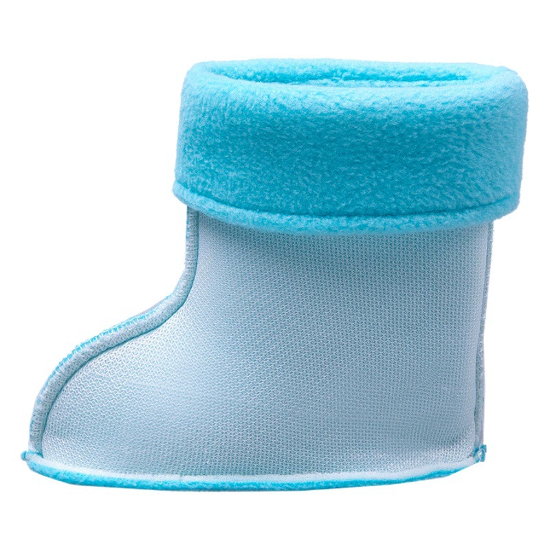 Детские сапоги-дождевики с хлопковой подкладкой для зимнего тепла, меховая подкладка внутри, кожаная отделка, оптом и в розницу, нескользящие, детский стиль.