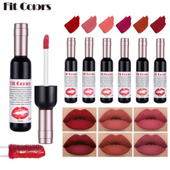 Fit Colors Red Wine Bottle Lip Lacquer Transfer-Resistant Matty Haze Velvet Transfer-Resistant Long-Lasting Liquid Lipstick