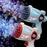 Cross-border explosions 32-hole bubble machine automatic space bubble gun children blowing bubble toy stall wholesale