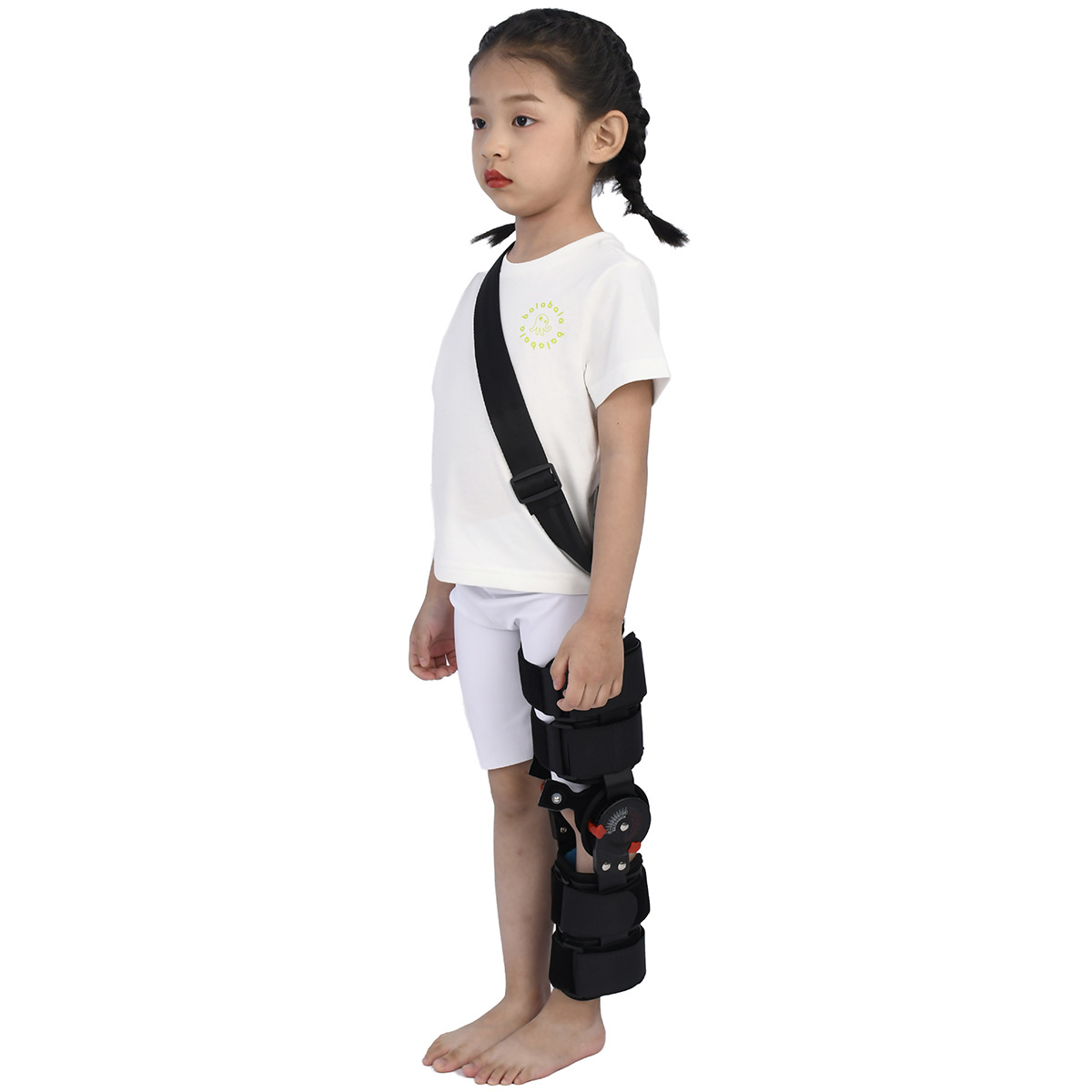 Soporte de Fijación de Rodilla Infantil de Aleación de Aluminio y Tejido Compuesto, Ajustable, para Rehabilitación image 7