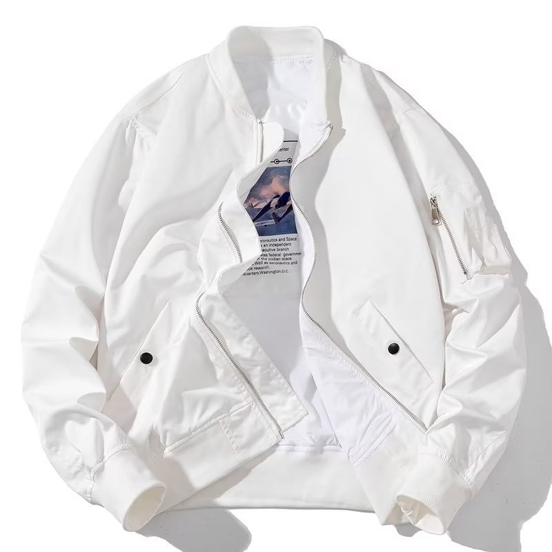 2023 Otoño e Invierno INS de moda uniforme de béisbol pareja de hombres chaqueta de piloto abrigo corto ropa superior entrega de una sola pieza