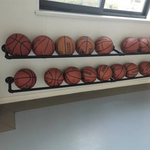 批发室内置球架篮球收纳架墙上幼儿园排足球壁挂摆架展示架家用置
