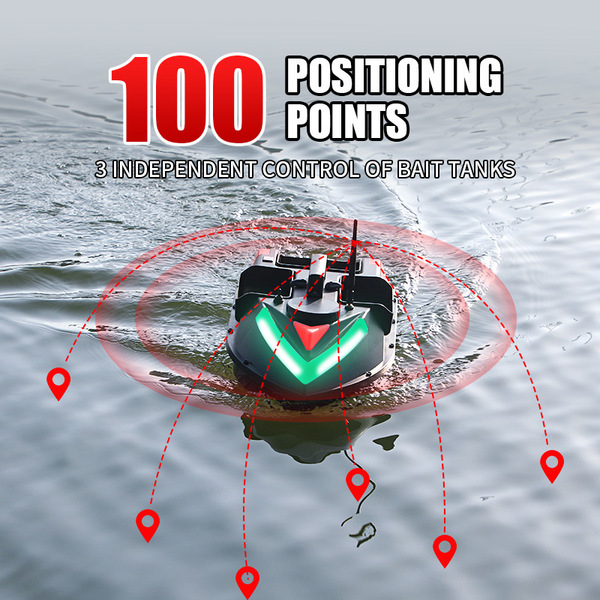 GPS Fishing Bait Boat 2KG RC Remote Control Bait Boat