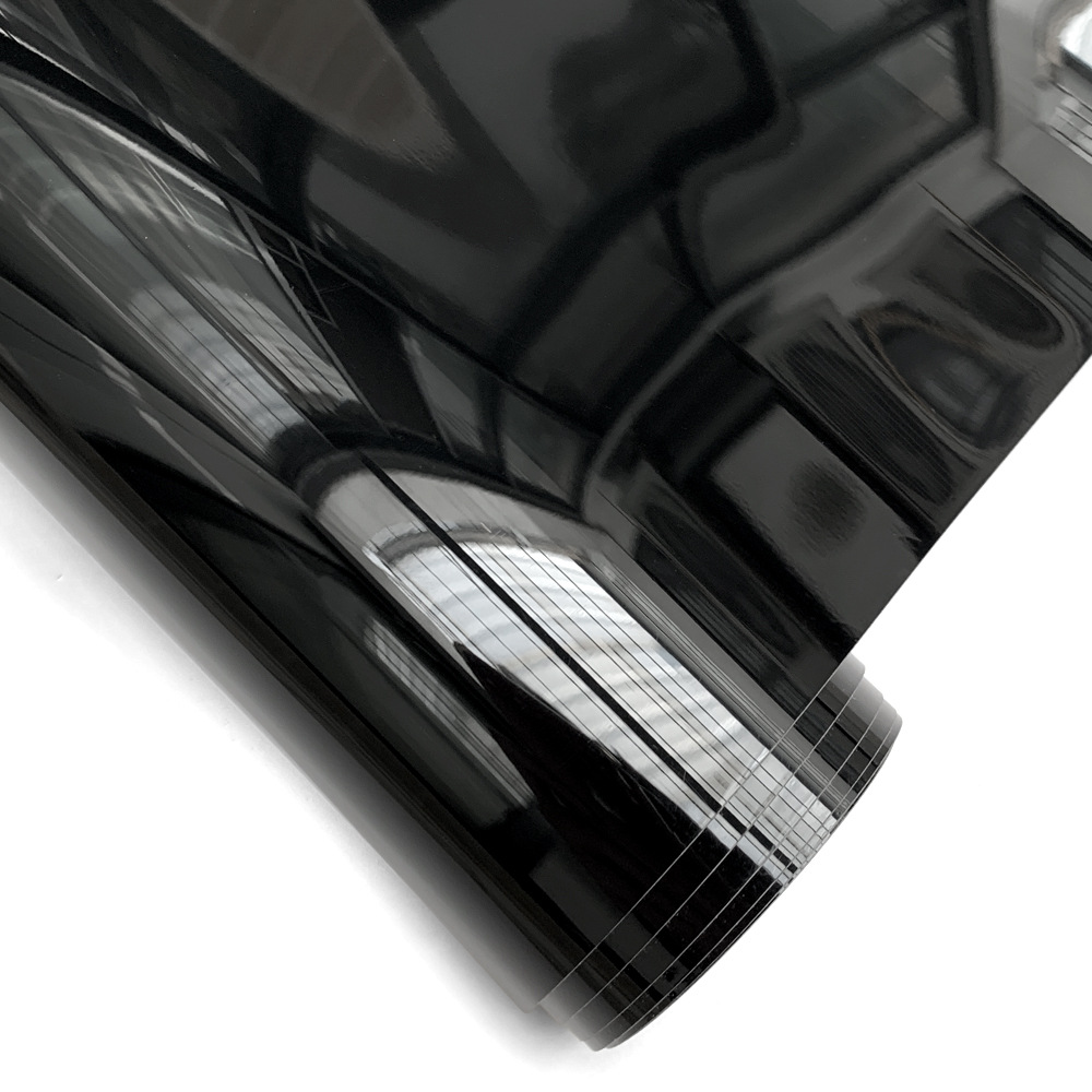 Glossy Black Color-Changing Film Pet Piano Black Film for Car Body, Full Car Sunroof, Roof Film, Car Cover Protective Film, Factory Direct Sales