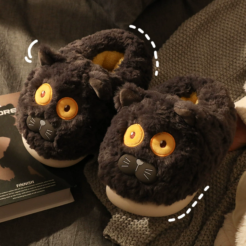 Обувь с хлопковой подкладкой с героями мультфильмов, женские зимние тапочки с хлопковой подкладкой для пары, 2023, Новые Домашние зимние мужские теплые тапочки