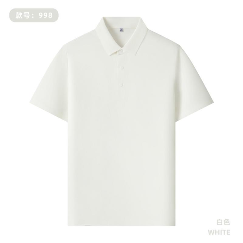190 gramos de camisa polo sin costuras de Waffle personalizada LOGO uniforme de oficina de empleados impresión de bordado