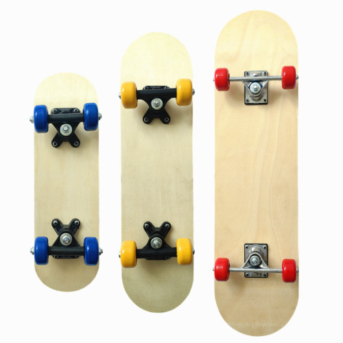 Children's Hand-painted Skateboard Dual-Side Blank Deck 7 Layers Chinese Maple Natural Wood Color DIY Hand-Painted Graffiti Painting Skateboard