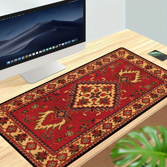 Vintage mouse pad wholesale mousepad non-slip oversized table pad broken Simea style keyboard pad lock edge table pad