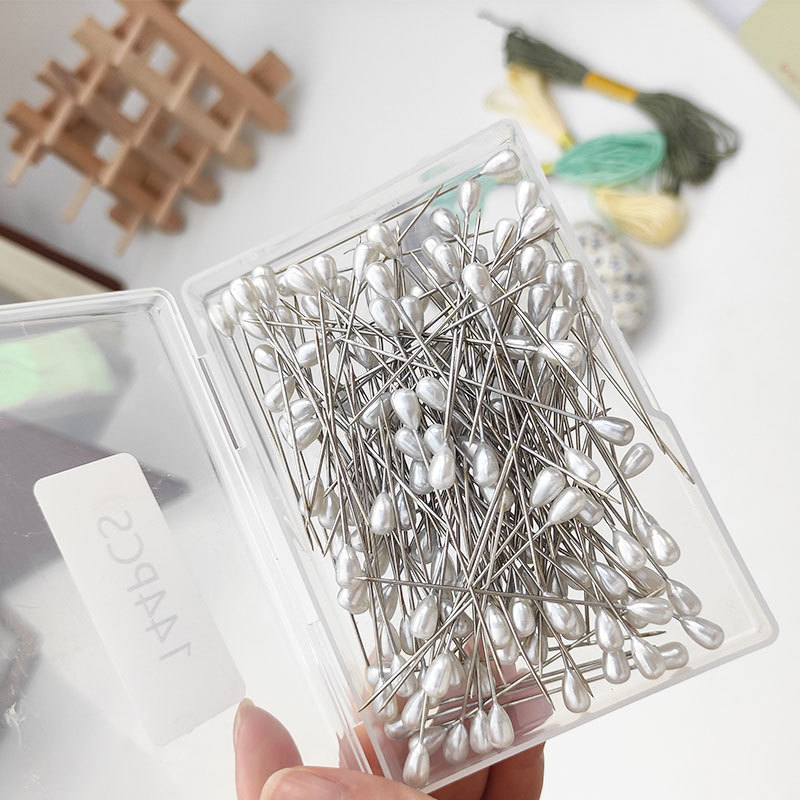 Aguja de perlas de gota de agua Aguja de perlas Aguja de posicionamiento Aguja de perlas (144 gotas de agua/caja de papel)