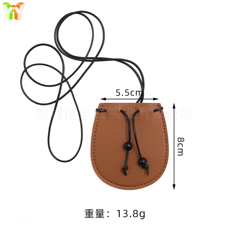 (2개) 예술 착용 액세서리 펜던트 목 매달려 미니 패션 센스 세미 크레센트 백 펜던트 야외 목 교수형 헤드폰 가방
