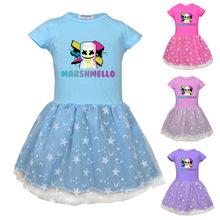 Ůͯ��ɴȹ marshmello �޻���  ���� ��Сͯ��ͯ����ȹ��98056